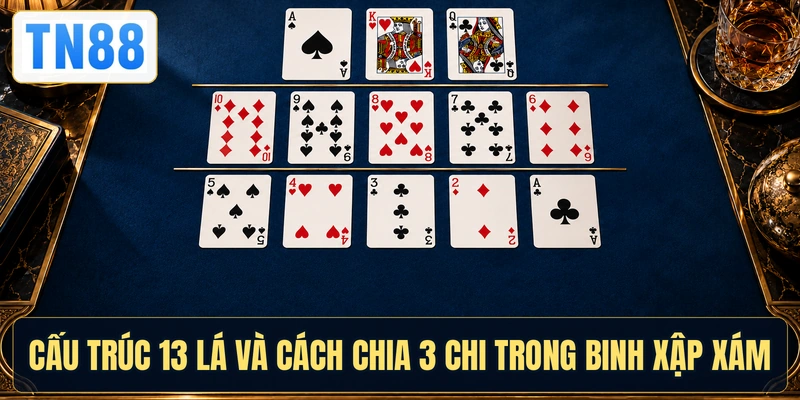 Cấu trúc 13 lá và cách chia 3 chi trong Binh Xập Xám
