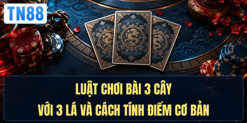 Luật chơi bài 3 cây với 3 lá và cách tính điểm cơ bản